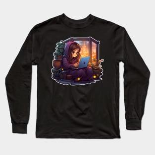 Cozy gamer girl Long Sleeve T-Shirt